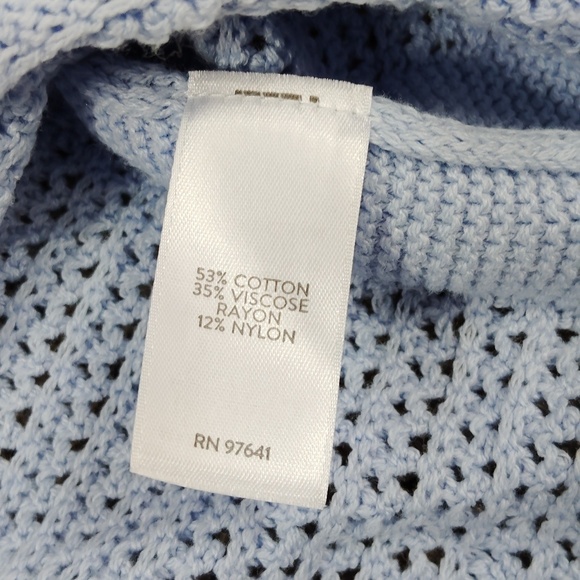 J. Jill Open Stitch Short Sleeve Tunic Sweater - Picture 9 of 10